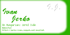 ivan jerko business card